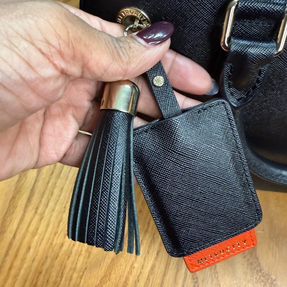 Metrocity Black Saffiano Leather Structured Satchel / Top Handle Bag – New - Picture 7 of 16